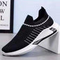 Fashion Mesh Sock Shoes with Striped Design