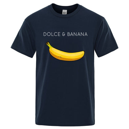 Dolce Banana Fashion Print Men T-shirts