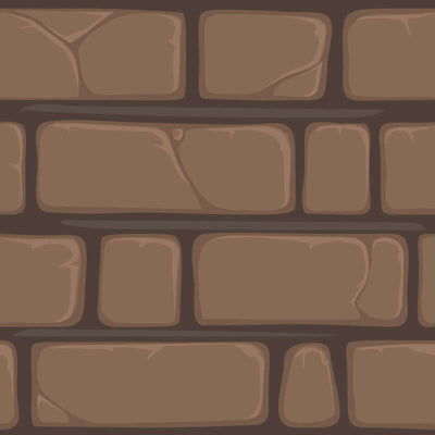 Seamless pattern of stylized brown brick wall, perfect for background or texture in design elements.