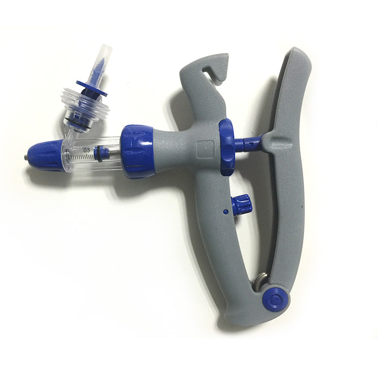 Continuous syringe for veterinary use