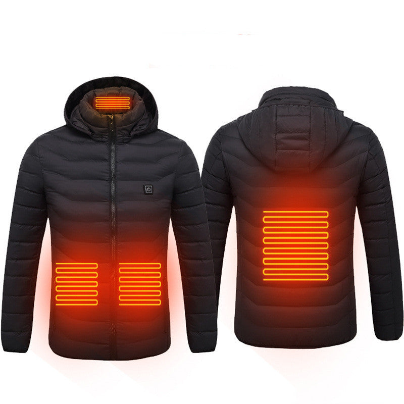 New Heated Jacket Coat USB Electric Jacket Cotton Coat Heater Thermal Clothing