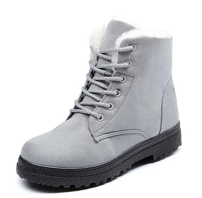 Winter New Women Snow Boots Flat with Large Size Casual Cotton Shoes Trend Women Vulcanized Shoes