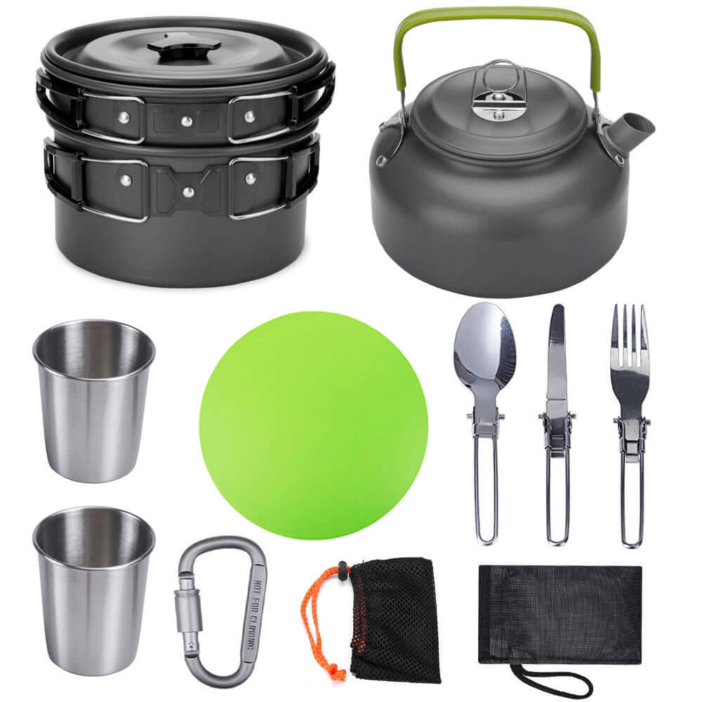 Outdoor Camping Cookware Travel Tableware Cutlery Utensils Hiking Picnic Camping Cookware Set