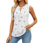 Women's Sleeveless T-shirt Summer Hole V-Neck Slim Fit Tank Tops