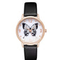 Women's Fashion Numbers Rhinestone Butterfly Quartz Watch