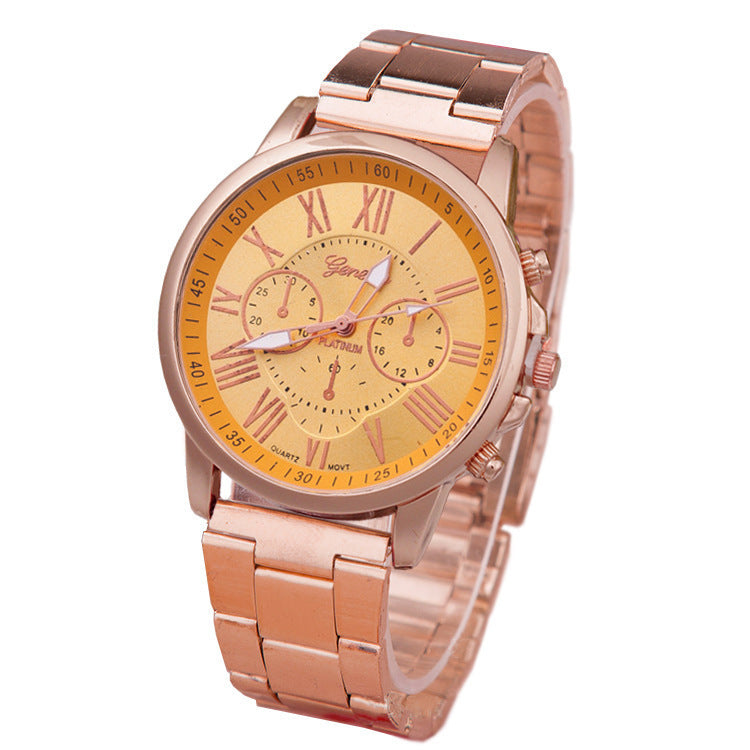 Women's Leisure Alloy Steel Belt Quartz Watch