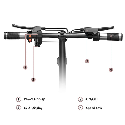 Electric Scooter Motor Power 500W Battery Capacity 48V 15Ah Maximum Speed 35-45 Km-h Road Endurance 35-40 Km Tire Size 12 Inches