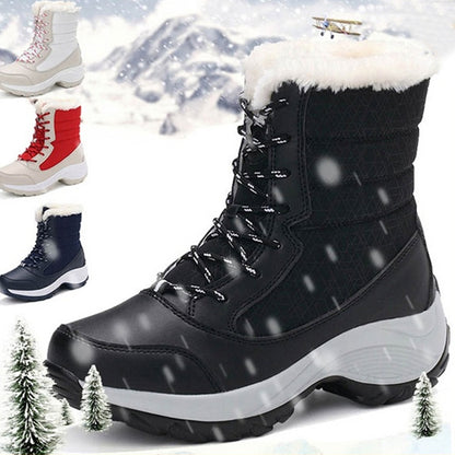 Snow Boots Plush Warm Ankle Boots For Women Winter Shoes