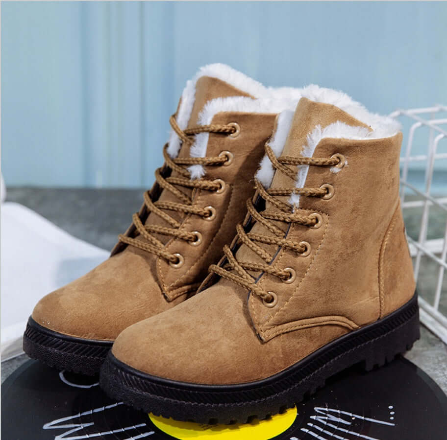 Winter New Women Snow Boots Flat with Large Size Casual Cotton Shoes Trend Women Vulcanized Shoes