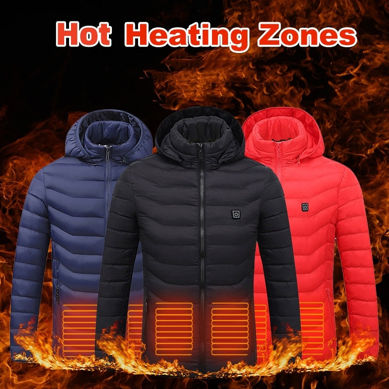 New Heated Jacket Coat USB Electric Jacket Cotton Coat Heater Thermal Clothing