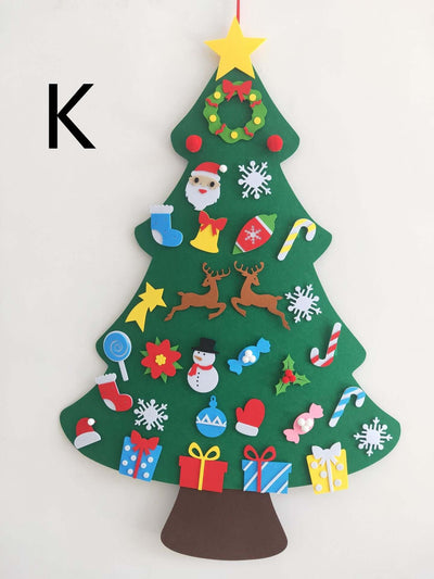 DIY Felt Christmas Tree With Three-dimensional Christmas Tree