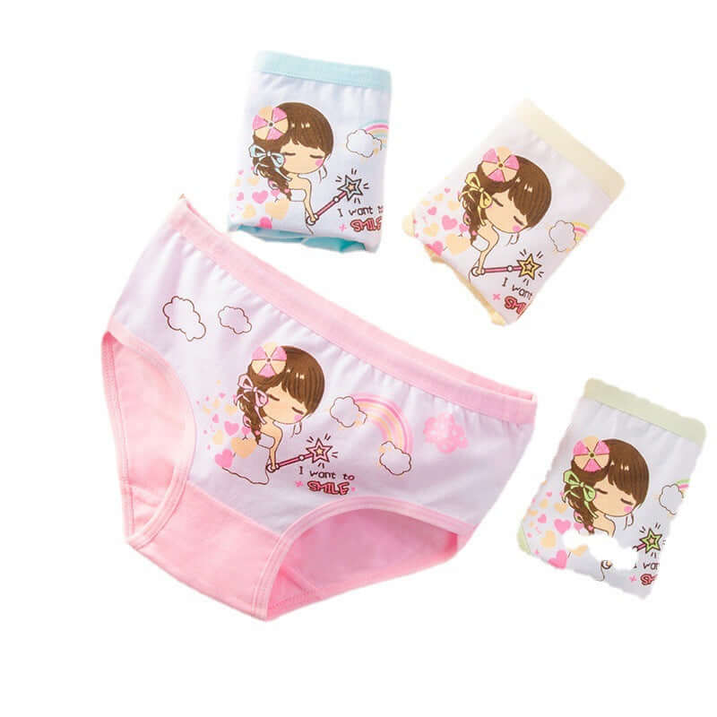 Children's Underwear Girls Pure Cotton Boxer