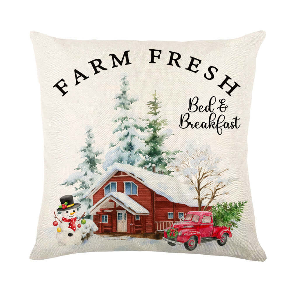 Christmas Decorations Pillow Covers Sofa Square