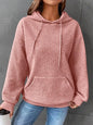 Fashion Waffle Hoodie Sweater Women's Sports Sweatshirt Casual Long Sleeve Tops Womens Clothing