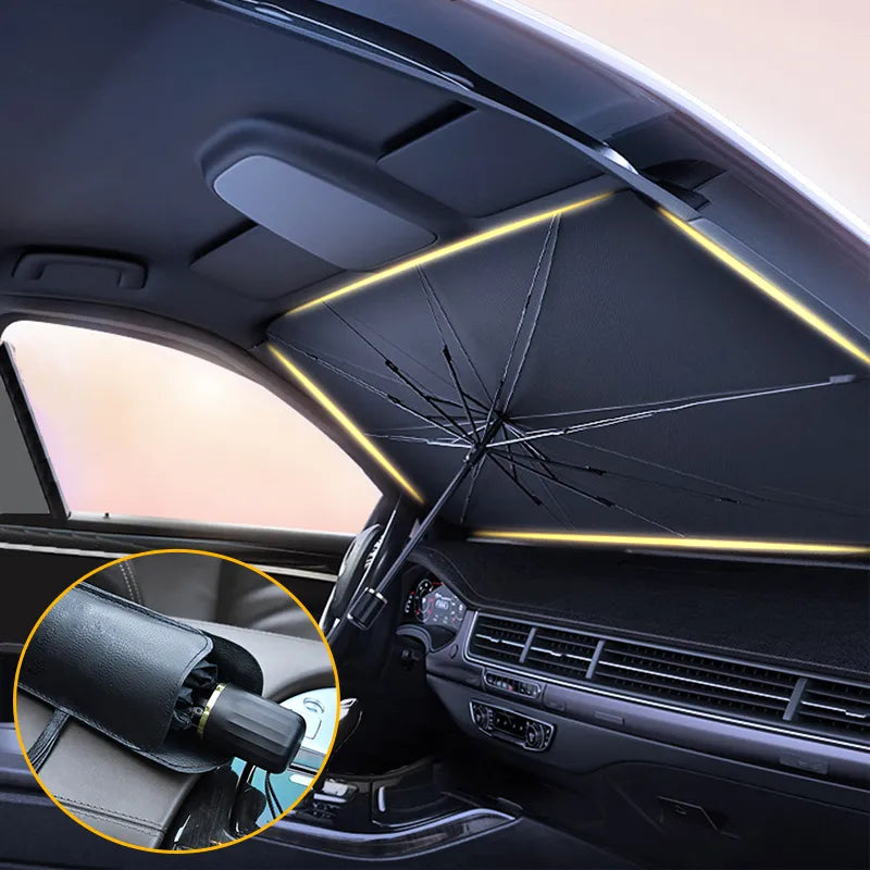 Car Sunshade Umbrella Car Sun Shade Protector Parasol Summer Sun Interior Windshield Protection