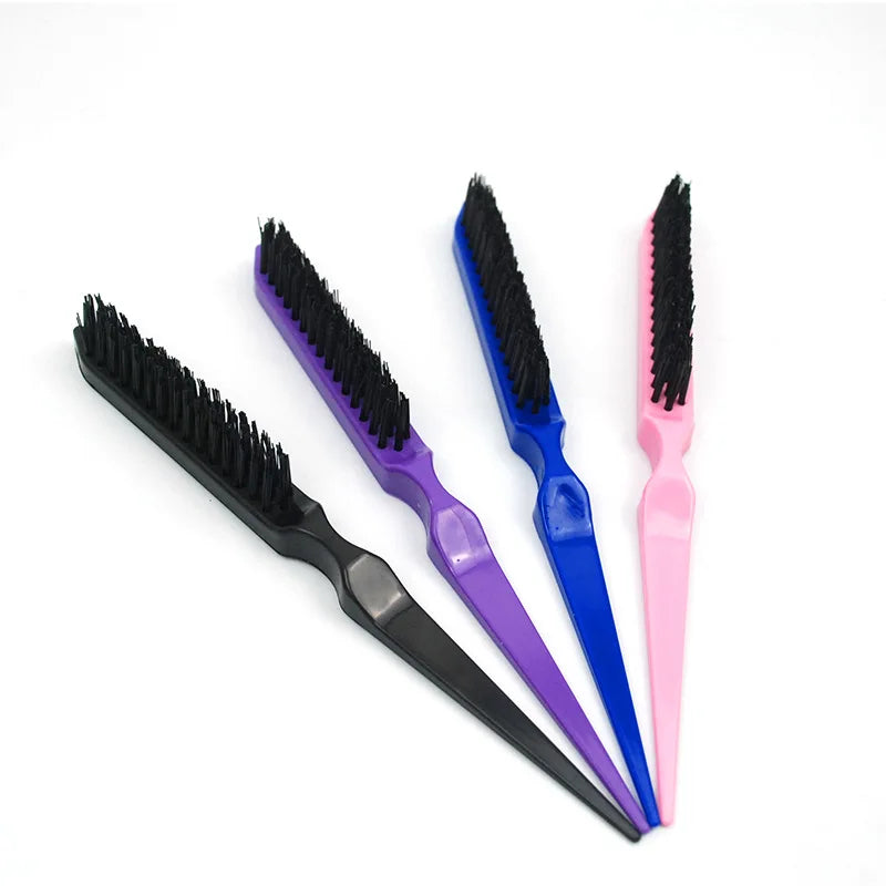 Hair Brushes Comb Teasing Back Combing 1 Pcs Professional Hair Brush Slim Line Styling Tools 4 Colors