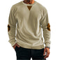 Stand Collar Corduroy Long-sleeved Sweater For Men