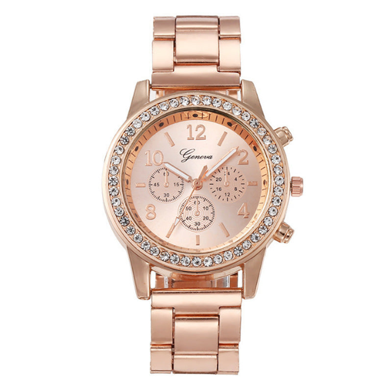 New Women's Watch Suit Quartz Diamond Watch