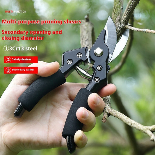 Strong Stainless Steel Pruning Shear Labor-saving Garden Bonsai Gardening Coarse Branch Shears Multifunctional