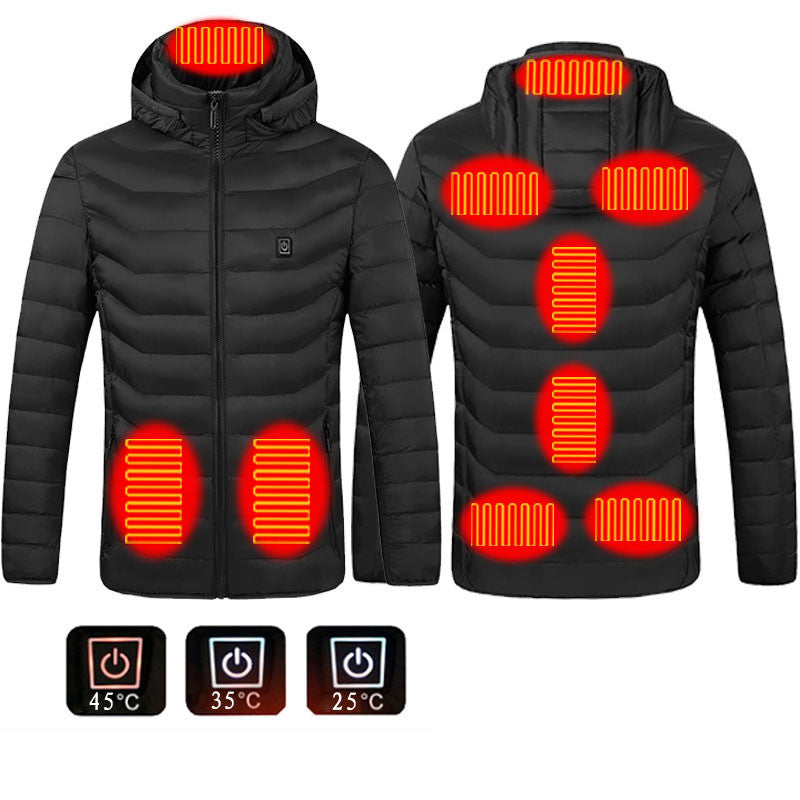 New Heated Jacket Coat USB Electric Jacket Cotton Coat Heater Thermal Clothing