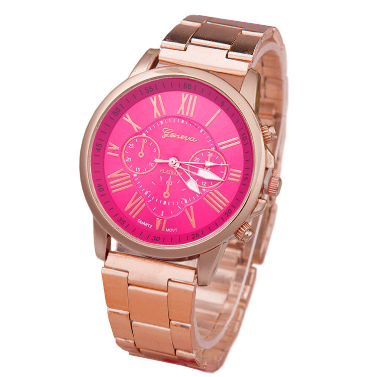 Women's Leisure Alloy Steel Belt Quartz Watch