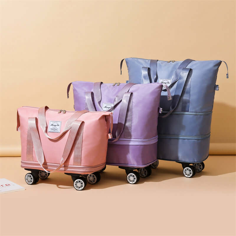 New Universal Wheel Travel Bag With Double-layer Dry And Wet Separation