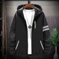 Men's Minimalist Ice Silk Sunscreen Suit Hooded Jacket