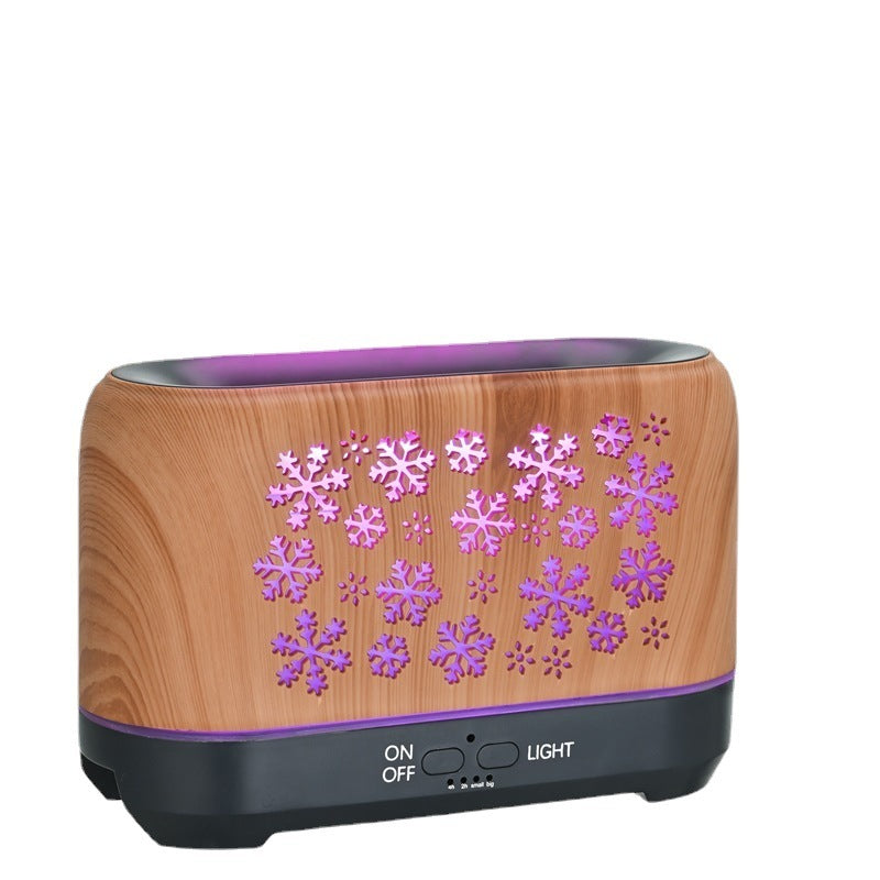 Christmas Snowflake Pattern Humidifier Household Colorful Aromatherapy Humidifier Atmosphere Colorful Diffuser