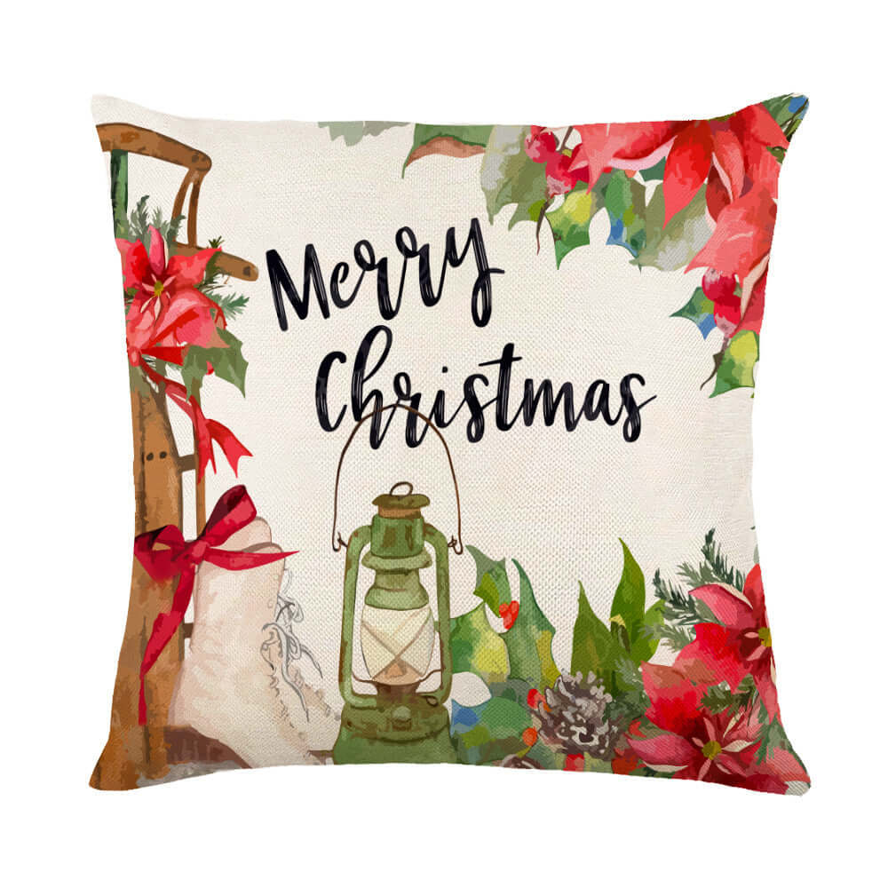 Christmas Decorations Pillow Covers Sofa Square