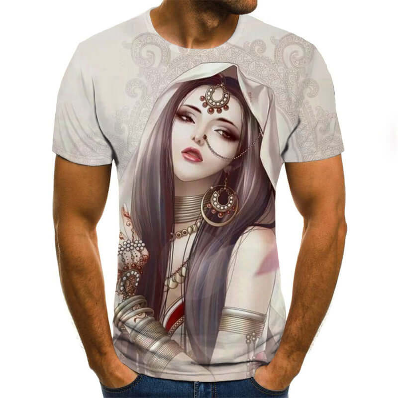 Print Short Sleeve T-Shirts For Men And Women